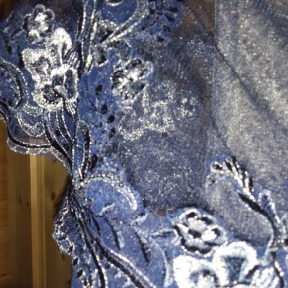 JJ's House Navy Chiffon/Lace MOB/Bridesmaid Dress - Picture 4 of 8